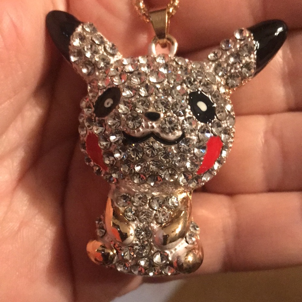 White pikacho necklace